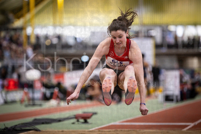 Deutsche Leichtathletik-Hallenmeisterschaften; Dortmund, 01.03.2026 | Caroline Klein (TSV Bayer 04 Leverkusen); Deutsche Leichtathletik-Hallenmeisterschaften am 01.03.2026 in der Helmut-Körnig-Halle in Dortmund. 