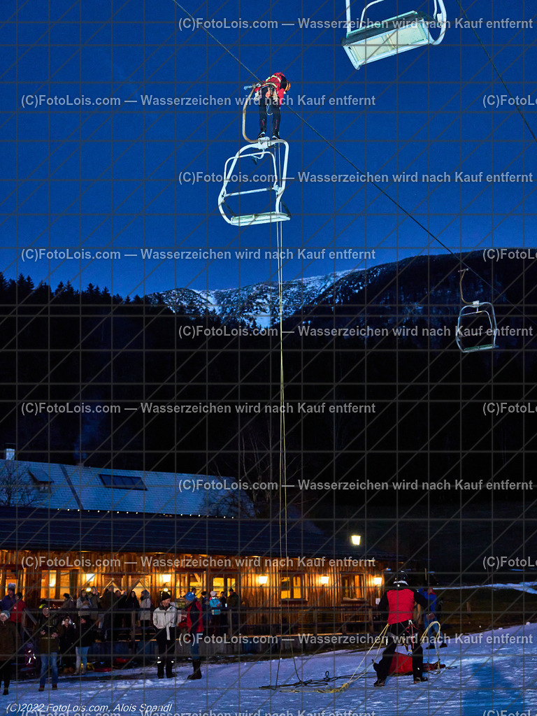 ALP0260_Liftbergeuebung_BRD-Lackenhof | (C)FotoLois.com, Alois Spandl, Liftbergeübung des Bergrettungsdienstes Lackenhof am Ötscherlift im Weitental, Mi 28. Dezember 2022.