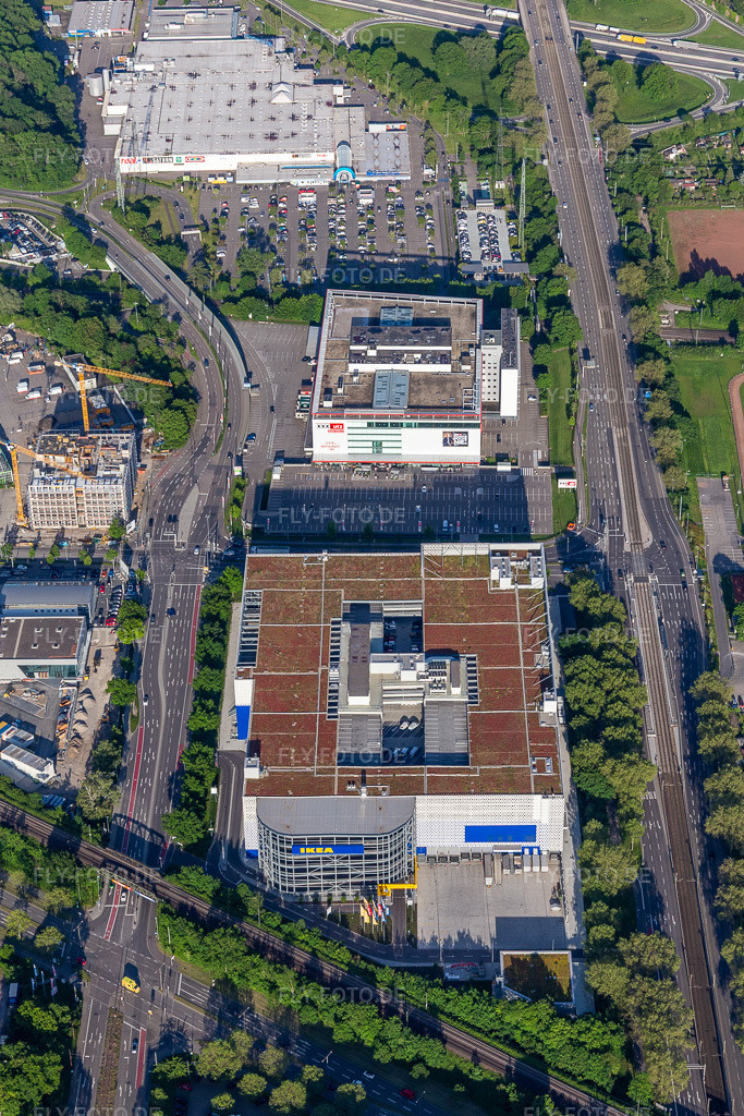 Luftbild: Einrichtungshaus - Möbelmarkt der 