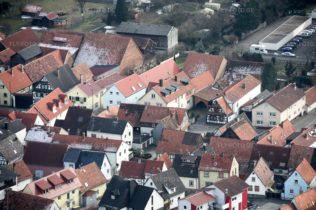 Luftbild: Rheinstr in Kandel im Bundesland Rheinland-Pfalz in Deutschland. Foto: IMG_16884.jpg vom 15.02.2009 durch Werner Riehm/FLY-FOTO.de