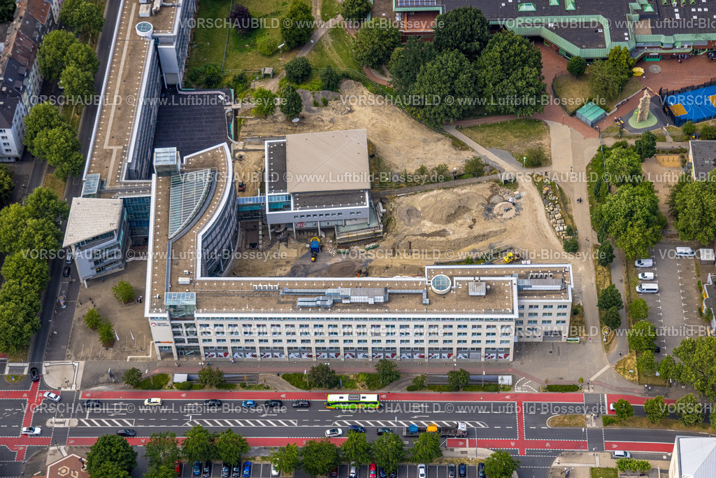 Dortmund230700212 | Luftbild, Agentur für Arbeit Dortmund, Baustelle, Nordmarkt, Dortmund, Ruhrgebiet, Nordrhein-Westfalen, Deutschland