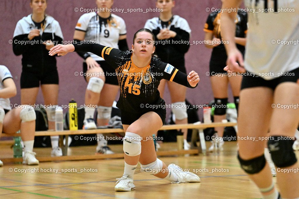 ASKÖ Volley Eagles Villach vs. TI- Schu Staudinger Volley 22.3.2024 | #15 Helena MORITZ Villach ASKÖ Volley, ASKÖ Volley Eagles Villach vs. TI- Schu Staudinger Volley 22.3.2024, ASKÖ Volley Eagles Villach vs. TI- Schu Staudinger Volley am 22.03.2024 in Villach (Ballspielhalle Lind), Austria, (Photo by Bernd Stefan)