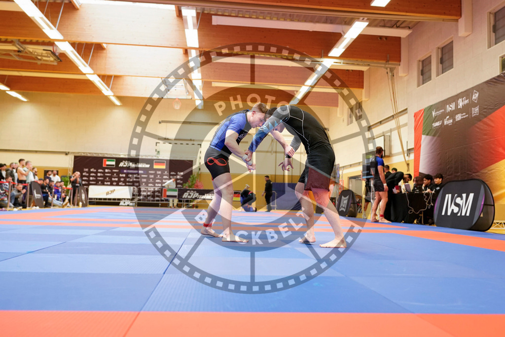 20240203PBB08495 | Fighters compete during the Brazilian Jiu-Jitsu Championship of the AJP Tour in Maintal by Frankfurt am Main, Germany, on February 2, 2024.