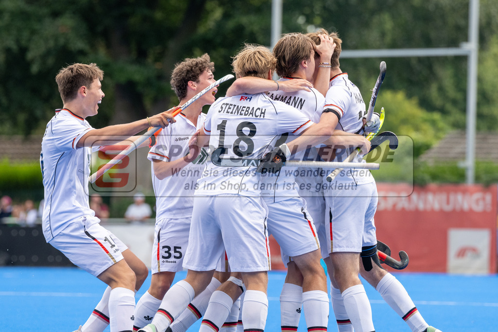 SFE_20230716_0369 | EuroHockey EM U18 Boys Final Belgium vs Germany am 16.07.2023 in Krefeld (Gerd-Wellen-Hockeyanlage), Photo: Stephan Fehrmann 2023 (Sports-Gallery)