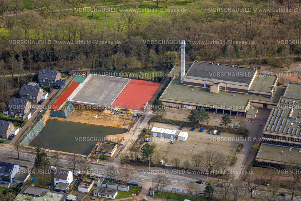 Duisburg240302679 | Luftbild, Gesamtschule-Süd und Baustelle,  Großenbaum, Duisburg, Ruhrgebiet, Nordrhein-Westfalen, Deutschland, Duisburg-S