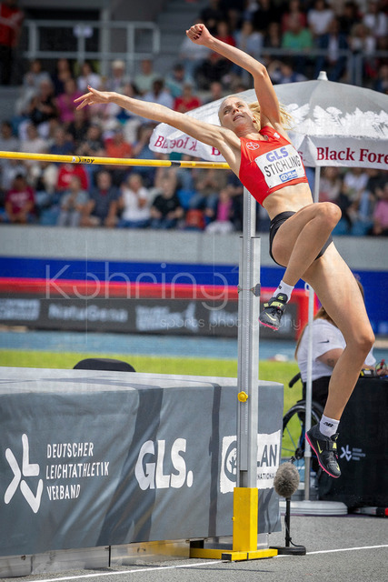 Deutsche Leichtathletik-Meisterschaften; Bochum-Wattenscheid, 26.07.2026 | Hochspringerin Bianca Stichling (TSV&nbsp;Bayer&nbsp;04&nbsp;Leverkusen); Deutsche Leichtathletik-Meisterschaften am 26.07.2026 im Lorheide-Stadion, Bochum-Wattenscheid (Nordrhein-Westfalen).