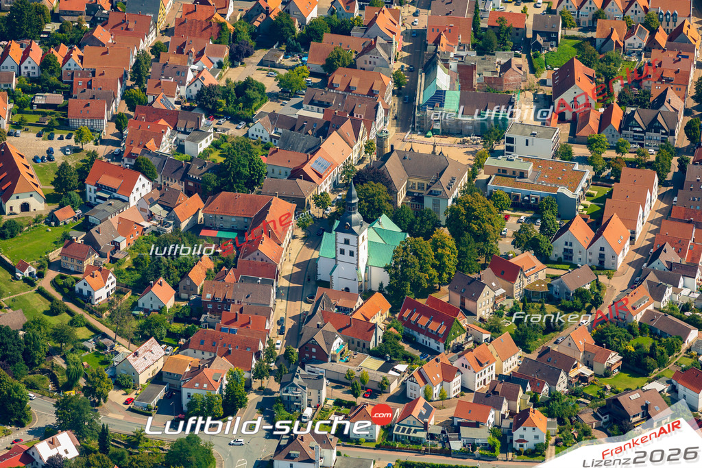 Schrägluftbild    Horn-Bad Meinberg - Das Luftbild wurde 2025 vom UL-Flugzeug heraus erstellt (ohne Drohne- keine Drohnenaufnahme ) - Hochauflösende Luftaufnahme -Nicht vergleichbar mit Google Maps oder Satelittenbilder- Die Geschenkidee !Mit Lizenz und Bildrechte bestellbar