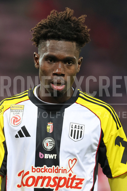 Austrian Bundesliga: Grazer AK 1902 vs LASK | GRAZ, AUSTRIA, 13.DEC.25 - SOCCER - ADMIRAL Bundesliga, Grazer AK 1902 vs LASK. The image shows Modou Keba Cisse (Lask).