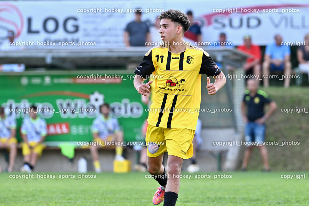 SV Arnoldstein vs. URC Thal Assling | #11 Mohamed Oumghar SV Arnoldstein, SV Arnoldstein vs. URC Thal Assling, SV Arnoldstein vs. URC Thal Assling am 09.08.2025 in Arnoldstein (Waldparkstadion Arnoldstein), Austria, (Photo by Bernd Stefan)