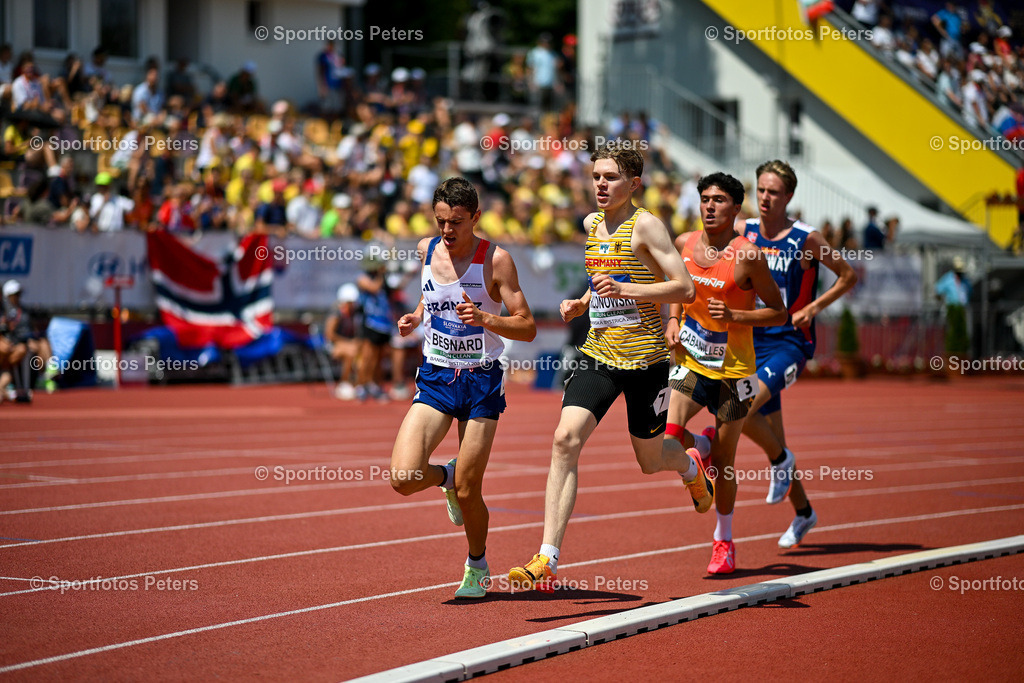 U18 EM - Tag 4_70 | European Athletics U18 Championships am 21.07.2024 in Banska Brystica; 3000m, Benjamin Klonowski . Foto: Kai Peters - Realisiert mit Pictrs.com