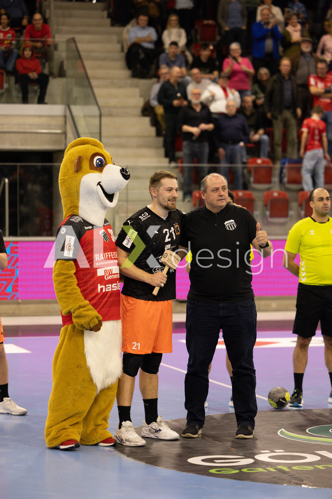 Handballen I Herren I Saison 2025-2026 I Quickline Handball League 2026 | Men I 18. Spieltag I Pfade Winterthur - Kadetten Schaffhausen I 20.12.2025 | 21 Daniel Reznicky (Kadetten Schaffhausen) - Kreisläufer - Realisiert mit Pictrs.com