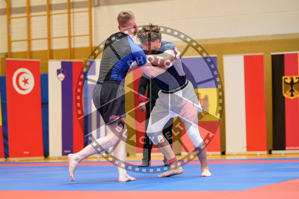 20240203PBB08788 | Fighters compete during the Brazilian Jiu-Jitsu Championship of the AJP Tour in Maintal by Frankfurt am Main, Germany, on February 2, 2024.