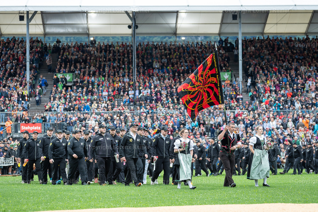 Schwingen -  ESAF 2025 Samstag Einmarsch | Mollis, 30.8.25, Schwingen - ESAF Samstag.