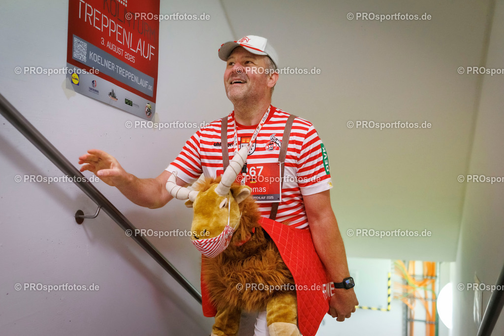 KölnTurm Treppenlauf; Köln, 03.08.2025 | Impressionen vom KölnTurm Treppenlauf am 03.08.2025 in Köln (Nordrhein-Westfalen). 