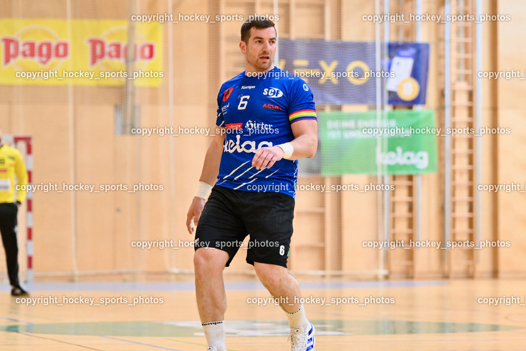 SC Ferlach vs. ALPLA HC Hard | #6 Nosan Blaz SC Ferlach, SC Ferlach vs. ALPLA HC Hard, SC Ferlach vs. ALPLA HC Hard am 05.04.2025 in Ferlach (Ballspielhalle Ferlach), Austria, (Photo by Bernd Stefan)
