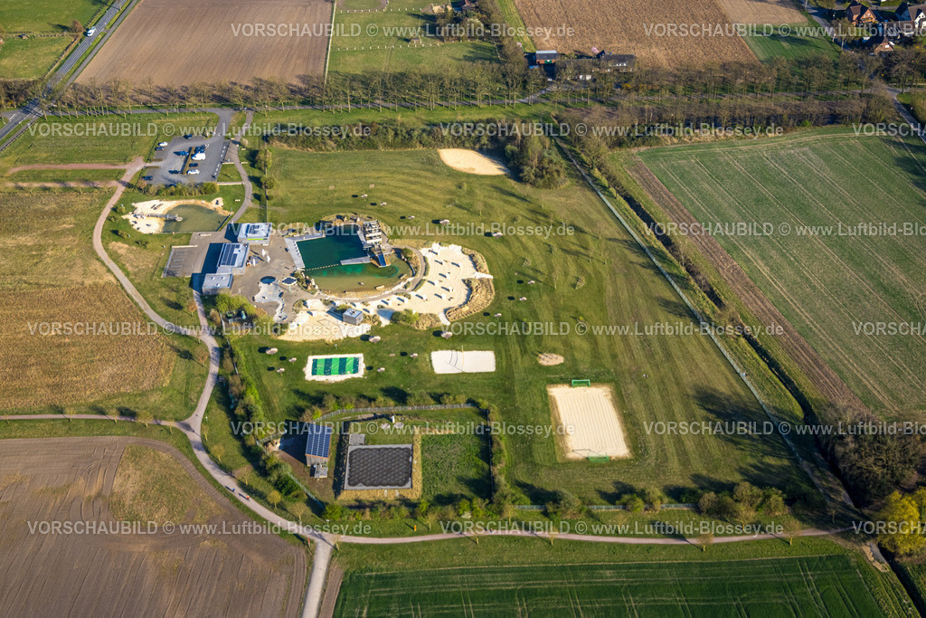 Olfen250405478 | Luftbild, Naturbad Olfen Freibad und Sandstrand und Wasserspielplatz, Olfen-Kirchspiel, Olfen, Münsterland, Nordrhein-Westfalen, Deutschland