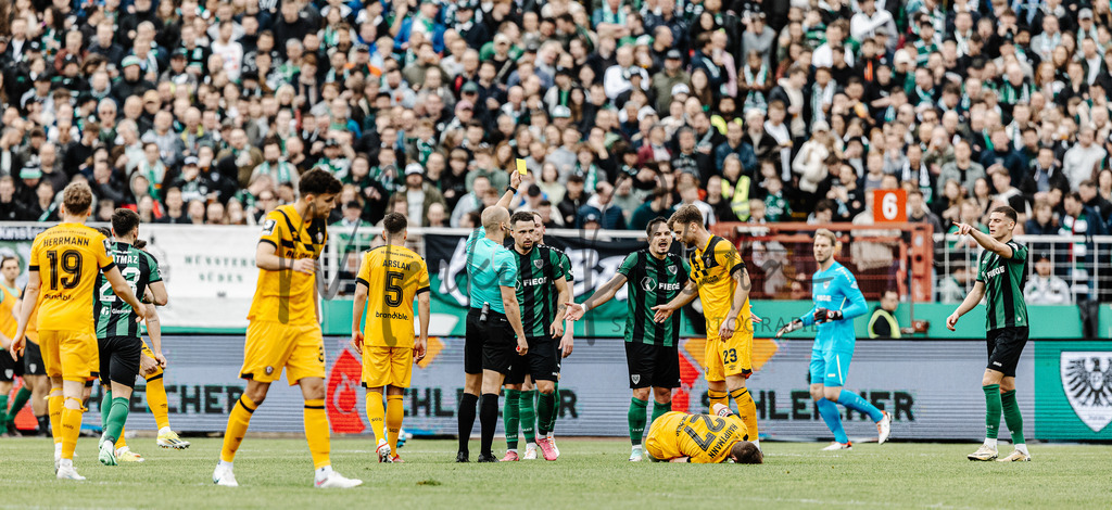 3. Liga, Saison 2023/24, 31. Spieltag: SC Preußen Münster - Dynamo Dresden | Münster, 30.03.2024: 3. Liga, 31. Spieltag, SC Preußen Münster gegen Dynamo Dresden im LVM-Preußenstadion in Münster. Foto: sportfotografie.ms | Markus Paletta - Realisiert mit Pictrs.com
