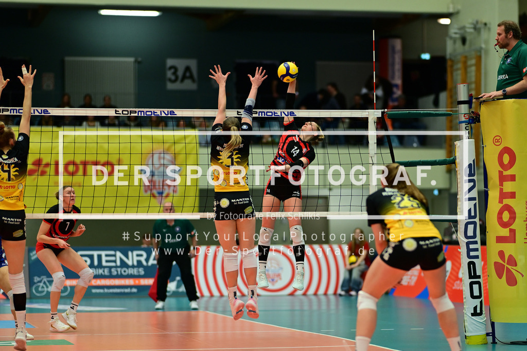 Volleyball I Frauen I Saison 2025-2026 I Bundesliga I Hauptrunde I ETV Hamburger Volksbank Volleys - VfB 91 Suhl I 112078 | Der Sportfotograf. - Realized with Pictrs.com