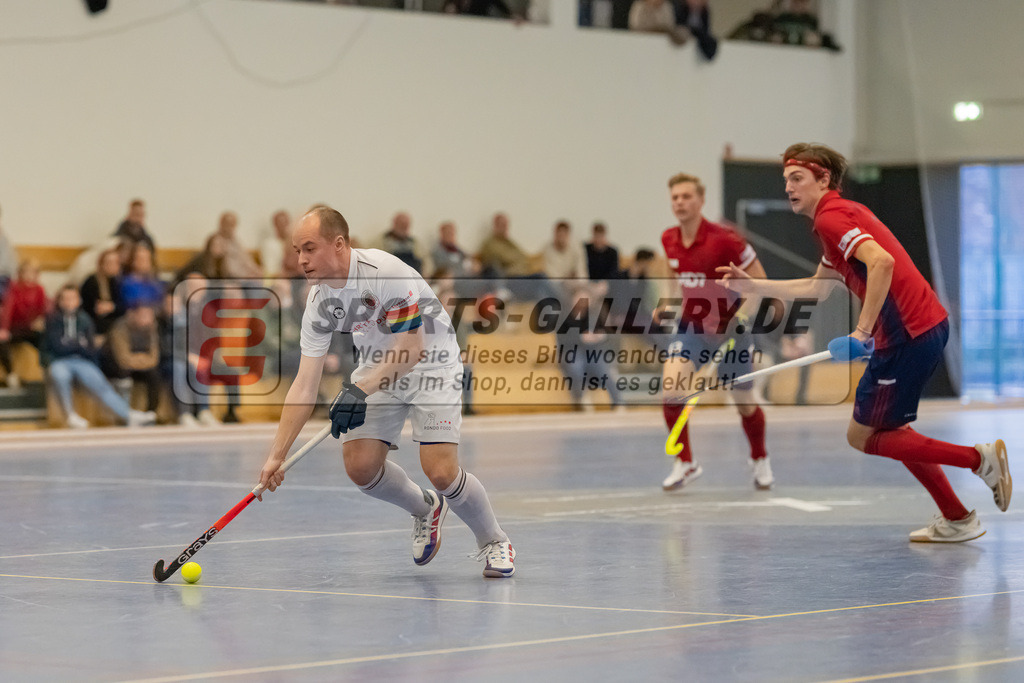HK_20230107_102272 | 1. Bundesliga ( Halle ) Herren Düsseldorfer HC -  Crefelder HTC am 7.1.2023 Düsseldorfer HC, Düsseldorf , Ehling Jonathan ( Crefelder HTC #22 )