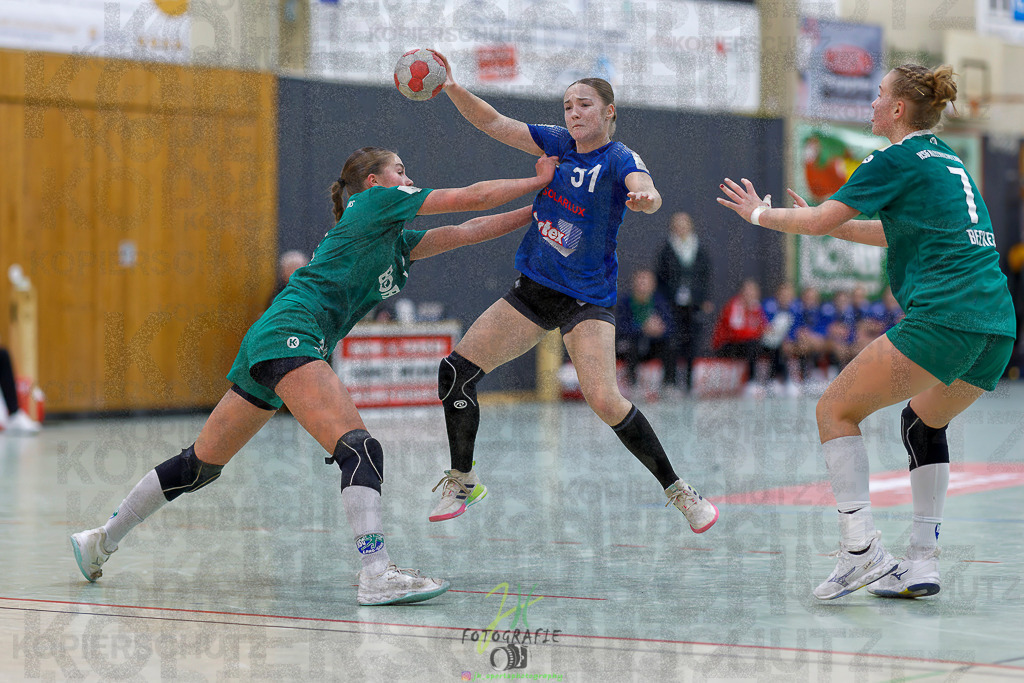 Jugenbundesliga wJB; HSG Kleenheim/Langgöns - SG Kappelwindeck/Steinbach | Jugenbundesliga wJB; HSG Kleenheim/Langgöns - SG Kappelwindeck/Steinbach am 23.11.2025 in Oberkleen (Weidig-Halle)Photo © 2025 - Jörg Heinrich - Realisiert mit Pictrs.com