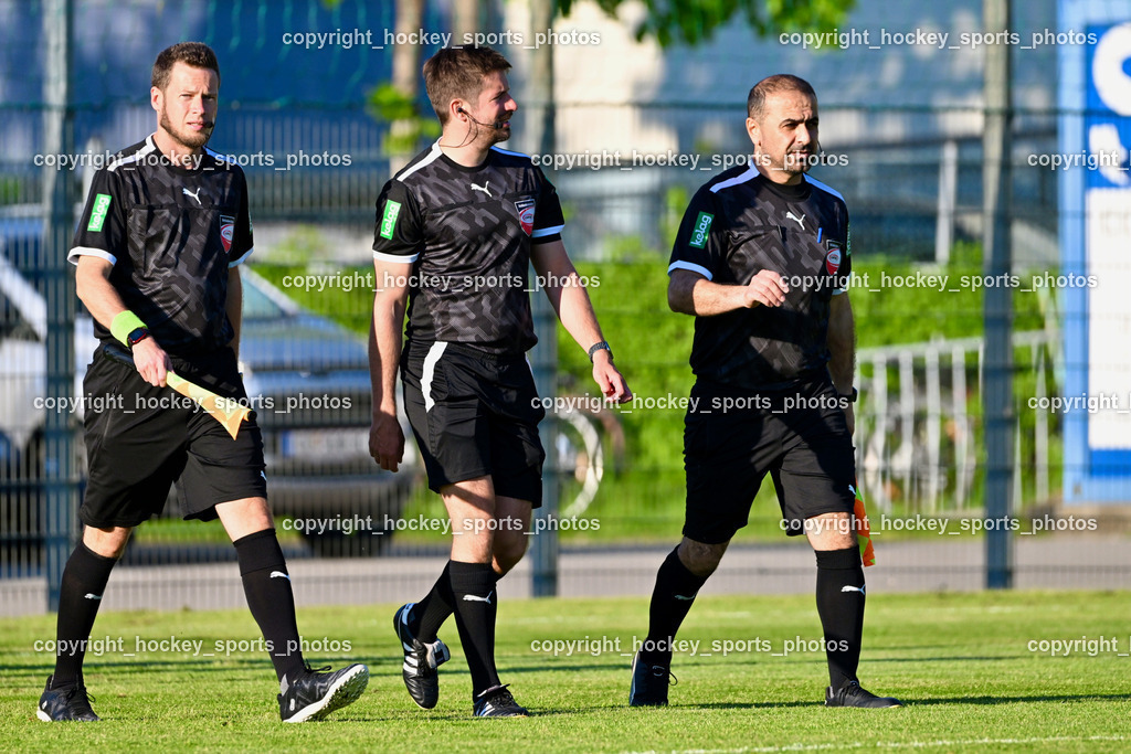 SAK vs. SC ST. Veit | Christoph Hopfgartner Referee, Jürgen Hartenberger Referee, Raouf Alhassan Referee, SAK vs. SC ST. Veit, SAK vs. SC ST. Veit am 30.04.2025 in Klagenfurt (Sportpark Welzenegg), Austria, (Photo by Bernd Stefan)