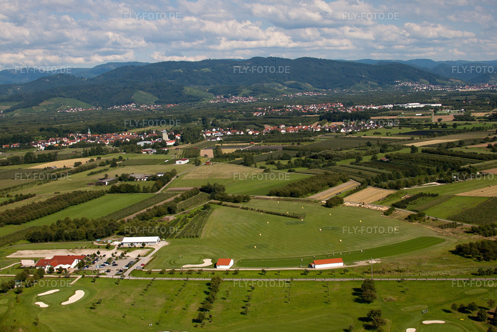 Luftbild: Urloffen, Golfclub Urloffen e. V im Ortsteil Urloffen in Appenweier im Bundesland Baden-Württemberg in Deutschland. Foto: IMG_31614.jpg vom 09.08.2010 durch Werner Riehm/FLY-FOTO.de
