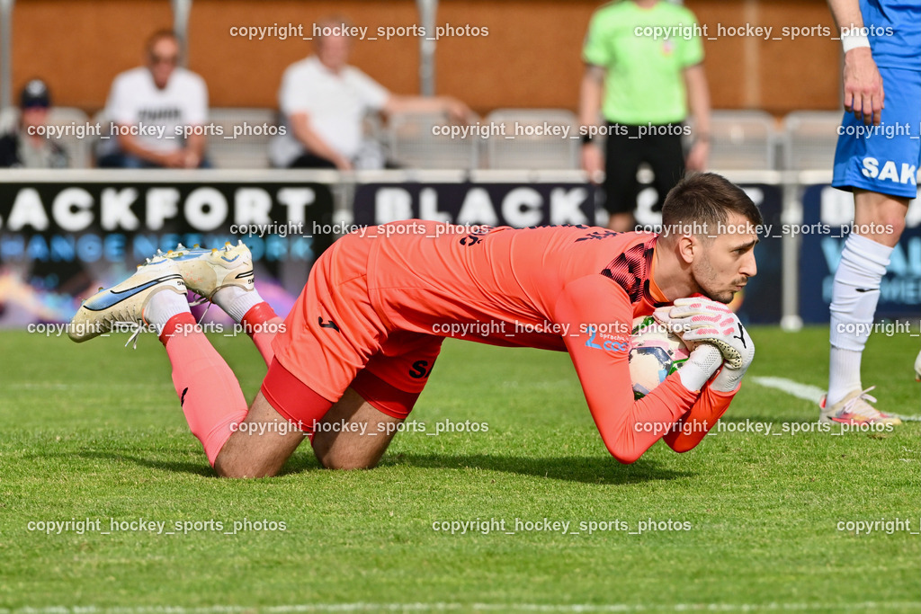 SAK Klagenfurt vs. SVG Bleiburg | #1 Kristijan Kondic SAK, SAK Klagenfurt vs. SVG Bleiburg, SAK Klagenfurt vs. SVG Bleiburg am 11.05.2024 in Klagenfurt (Sportpark Welzenegg), Austria, (Photo by Bernd Stefan)
