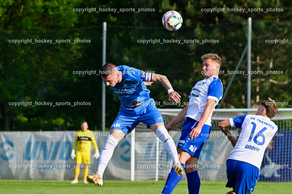 SAK vs. SK Treibach | #24 Zoran Vukovic SAK, #20 Manuel Primusch Böck SK Treibach, #16 Ognjen Gigovic Böck SK Treibach, SAK vs. SK Treibach, SAK vs. SK Treibach am 29.05.2024 in Klagenfurt (Sportpark Welzenegg), Austria, (Photo by Bernd Stefan)