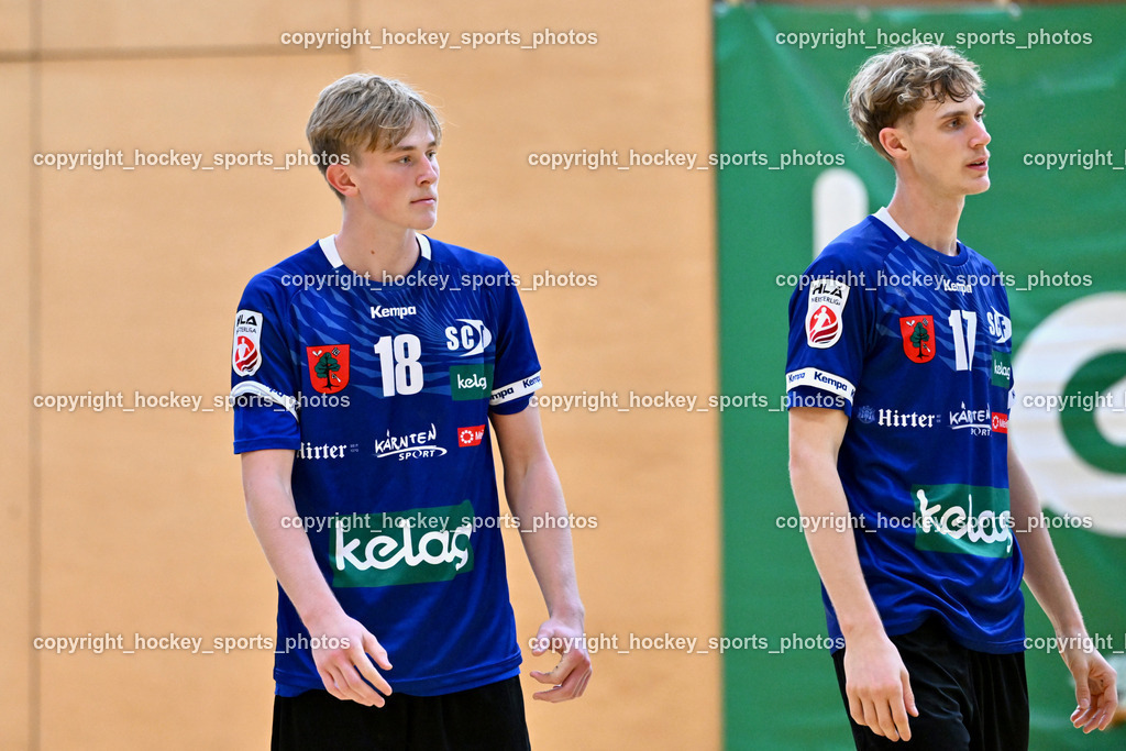 SC Ferlach vs. UHC Hollabrunn | #18 JESACHER Michael SC Ferlach, #17 Kelih Markus SC Ferlach, SC Ferlach vs. UHC Hollabrunn, SC Ferlach vs. UHC Hollabrunn am 20.09.2025 in Ferlach (Ballspielhalle Ferlach), Austria, (Photo by Bernd Stefan)