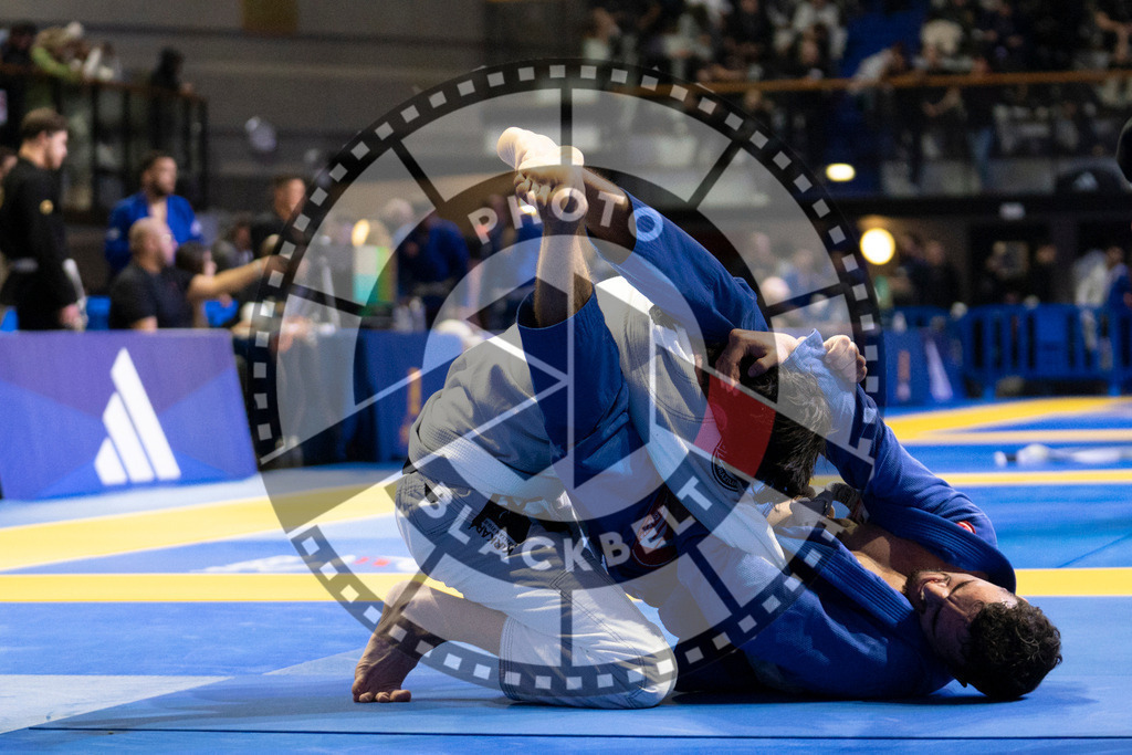 20240119PBB0984 | Fighters compete during the IBJJF European Championship in Paris, France, on January 19, 2024.