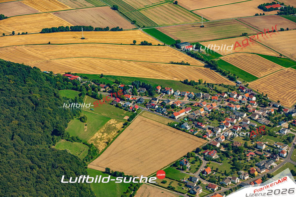 Ausbach Hohenroda Bild- Das Luftbild wurde 2025 vom UL-Flugzeug heraus erstellt ( keine Drohne bzw. Drohnenaufnahme ) - Hochauflösende Luftaufnahme -Nicht vergleichbar mit Google Maps oder Satelittenbilder- Die Geschenkidee !Mit Lizenz und Bildrechte bestellbar - CC