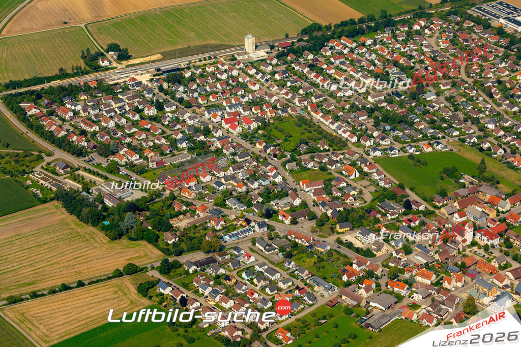 Das Luftbild zeigt :  Beimerstetten - Die Luftaufnahme wurde 2024 vom UL-Flugzeug aus erstellt ( keine Drohne ) - Hochauflösende Luftaufnahme - Für grossformatige Ausdrucke geeignet. Die Geschenkidee !Mit Lizenz und Bildrechte bestellbar