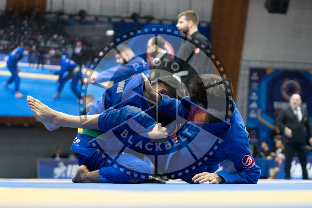 20240119PBB1815 | Fighters compete during the IBJJF European Championship in Paris, France, on January 19, 2024.