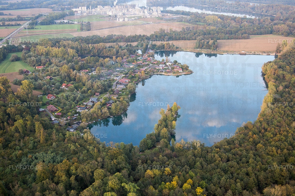 Ortsansicht | Luftbild: Ortsansicht in Beinheim im Bundesland Bas-Rhin in Frankreich. Foto: IMG_074432.jpg vom 04.10.2014 durch Werner Riehm/FLY-FOTO.de - Realisiert mit Pictrs.com
