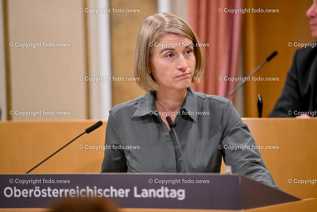 Landhaus Linz_ Promenade_ Landtagssitzung_ 24.10.2024-71 | 24.10.2024, Landhaus Linz AUT, Promenade, Landtagssitzung, im Bild LH-StvIn Christine Haberlander (VP)