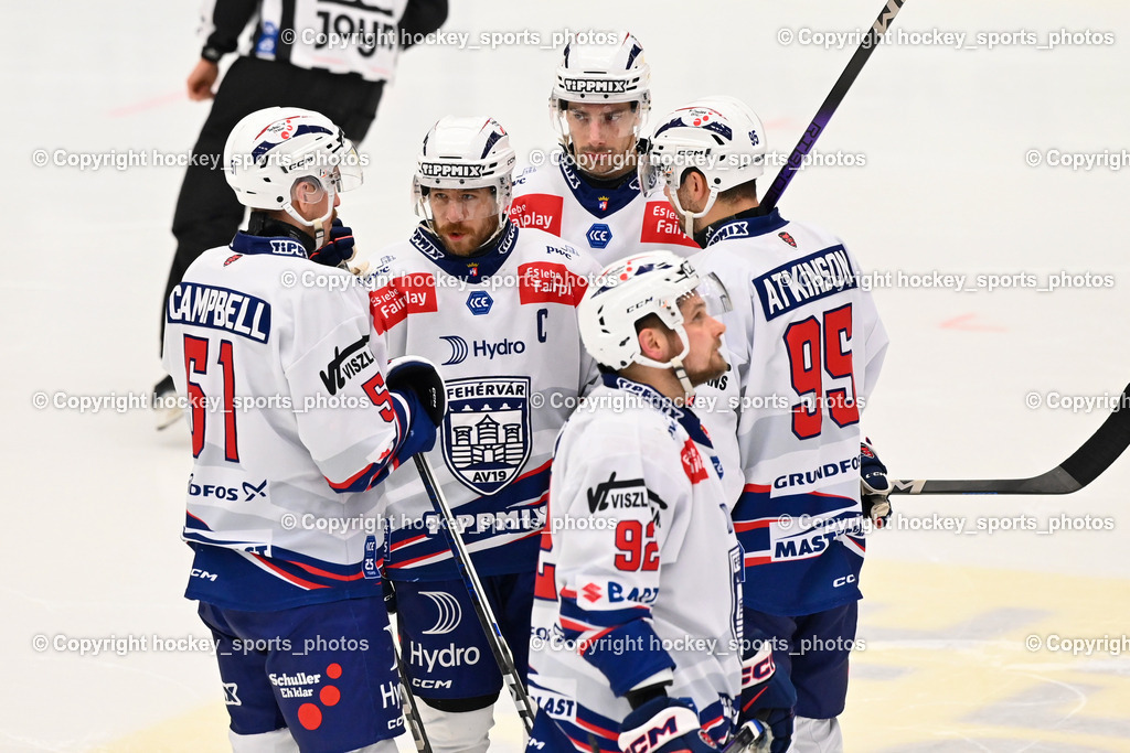 EC IDM WÄRMEPUMPEN VSV vs. HYDRO FEHERVAR AV 19 | #51 Campbell Timothy HYDRO FEHERVAR, #16 Hari Janos HYDRO FEHERVAR, #92 Kuralt Anze HYDRO FEHERVAR, #95 Atkinson Joshua HYDRO FEHERVAR, EC IDM WÄRMEPUMPEN VSV vs. HYDRO FEHERVAR AV 19, EC IDM WÄRMEPUMPEN VSV vs. HYDRO FEHERVAR AV 19 am 20.11.2024 in Villach (Stadthalle Villach), Austria, (Photo by Bernd Stefan)