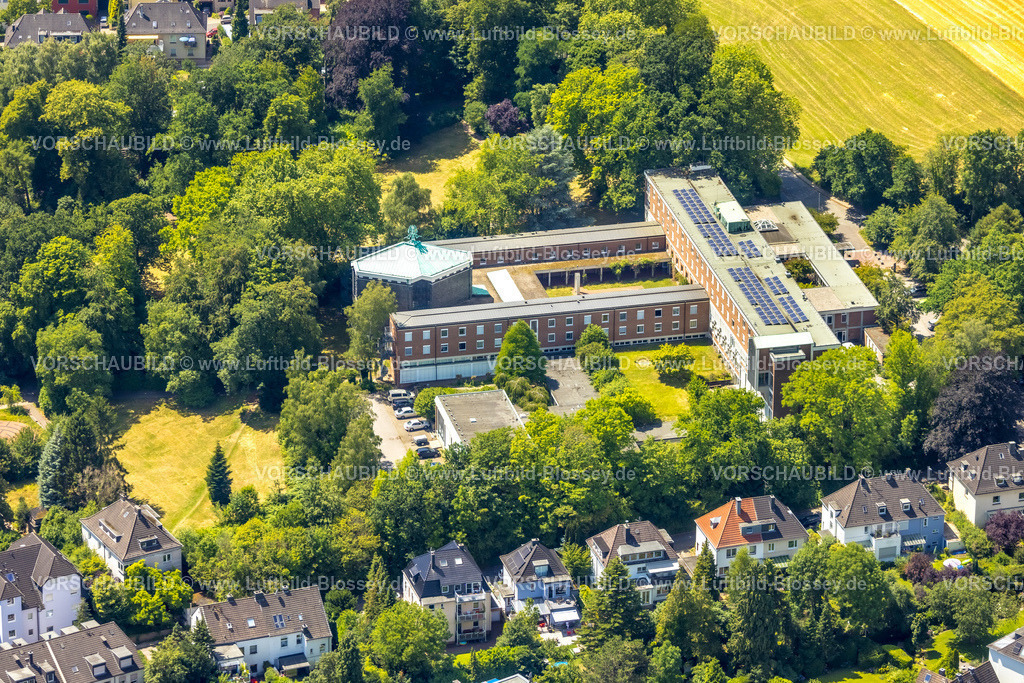 Essen230708050 | Luftbild, Exerzitienreferat im Bistum Essen, Werden, Essen, Ruhrgebiet, Nordrhein-Westfalen, Deutschland