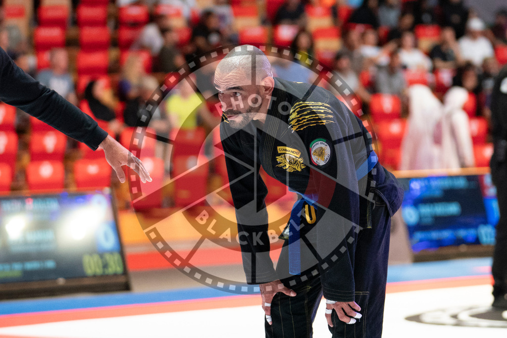 20231106PBB2472 | Fighters compete during the AJP World Master Championship in the Mubadala Arena in Abu Dhabi, Arab United Emirates, on November 6, 2023.