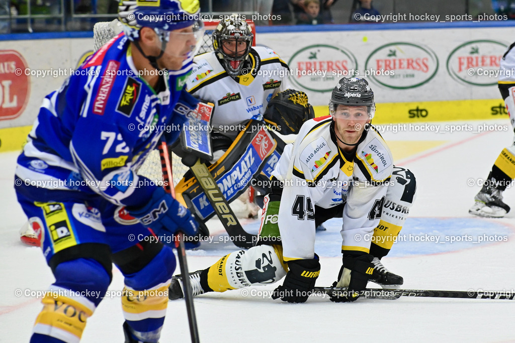 EC IDM Wärmepumpen VSV vs. HC Pustertal 8.10.2023 | #49 KASASTUL Christian HC Pustertal, EC IDM Wärmepumpen VSV vs. HC Pustertal 8.10.2023, EC IDM Wärmepumpen VSV vs. HC Pustertal am 08.10.2023 in Villach (Stadthalle Villach), Austria, (Photo by Bernd Stefan)