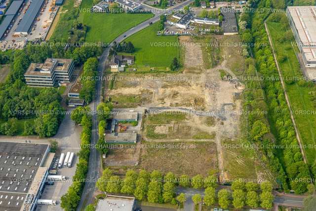 Herne240500332 | Luftbild, Brachfläche im Gewerbegebiet Südstraße, Holsterhausen, Herne, Ruhrgebiet, Nordrhein-Westfalen, Deutschland