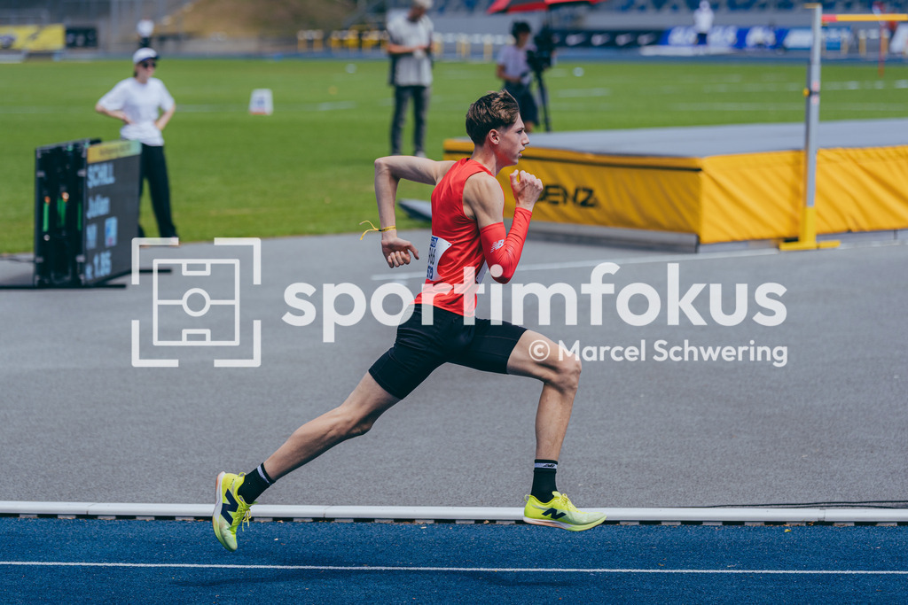 DM U23 U18 Bochum 2026 | Colin Schäfer (Erfurter LAC), Startnummer 1406, 400 Meter Hürden, Deutsche Meisterschaften der U18 &amp; U23 2026, Lohrheidestadion Bochum-Wattenscheid, 04.07.2026 Foto: Marcel Schwering / sportimfokus - Realisiert mit Pictrs.com