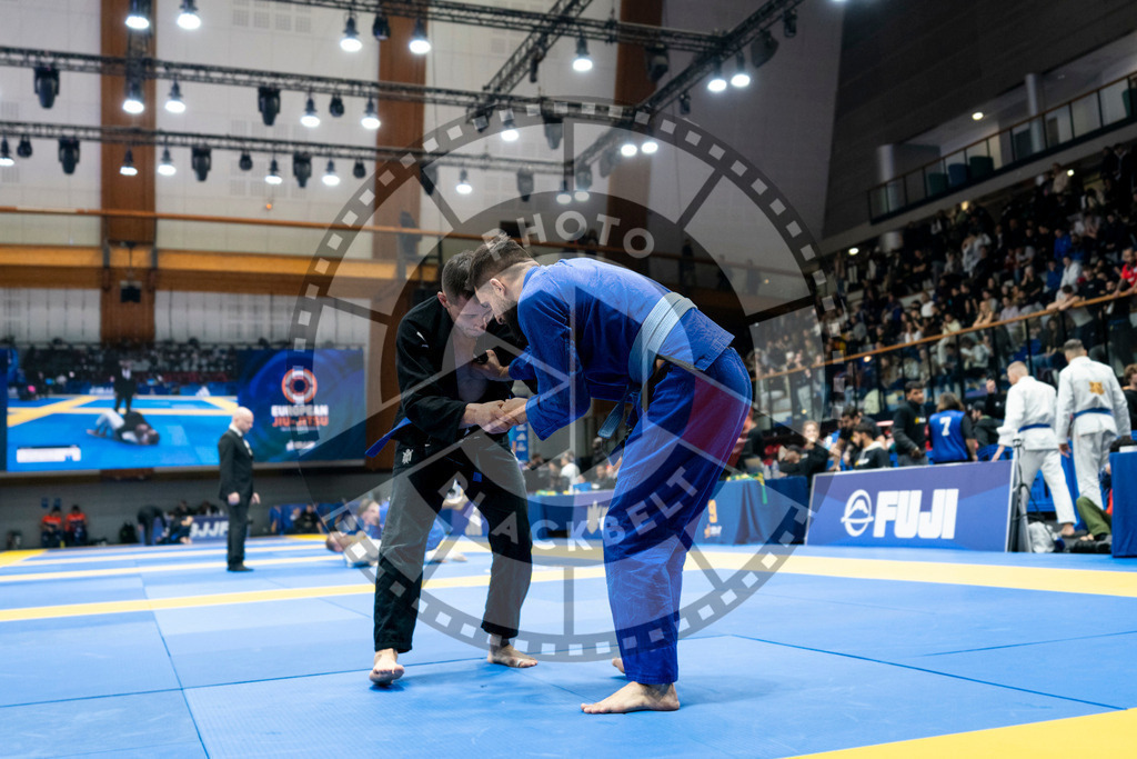 20240121PBB5432 | Fighters compete during the second day of the IBJJF European Championship in Paris, France, on January 21, 2024.