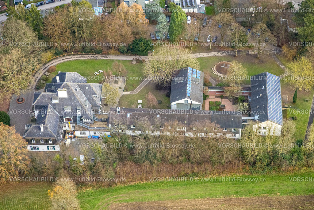 Velbert251200920Langenberg | , Luftbild, Villa Wewersbusch, staatlich anerkannte Privatschule, Langenberg, Velbert, Bergisches Land, Nordrhein-Westfalen, Deutschland