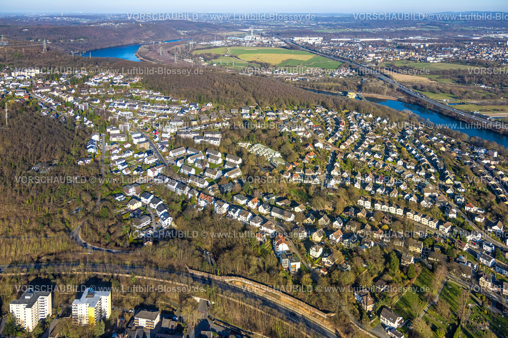 Herdecke260304467 | Luftbild, Ortsansict Herdecke, Stromtrasse Überlandleitung, Wohngebiet Am Herrentisch, rechts Hagen Bathey, Herdecke, Ruhrgebiet, Nordrhein-Westfalen, Deutschland