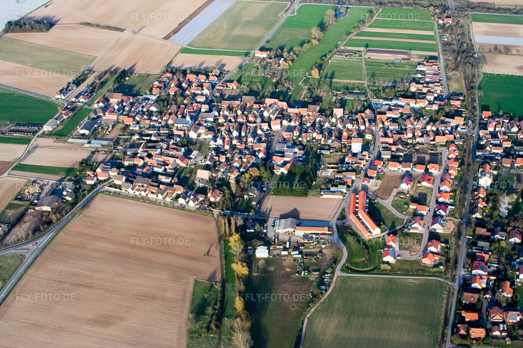 Luftbild: Siedlungsgebiet in Westheim im Bundesland Rheinland-Pfalz in Deutschland. Foto: IMG_9977.jpg vom 29.03.2008 durch Werner Riehm/FLY-FOTO.de
