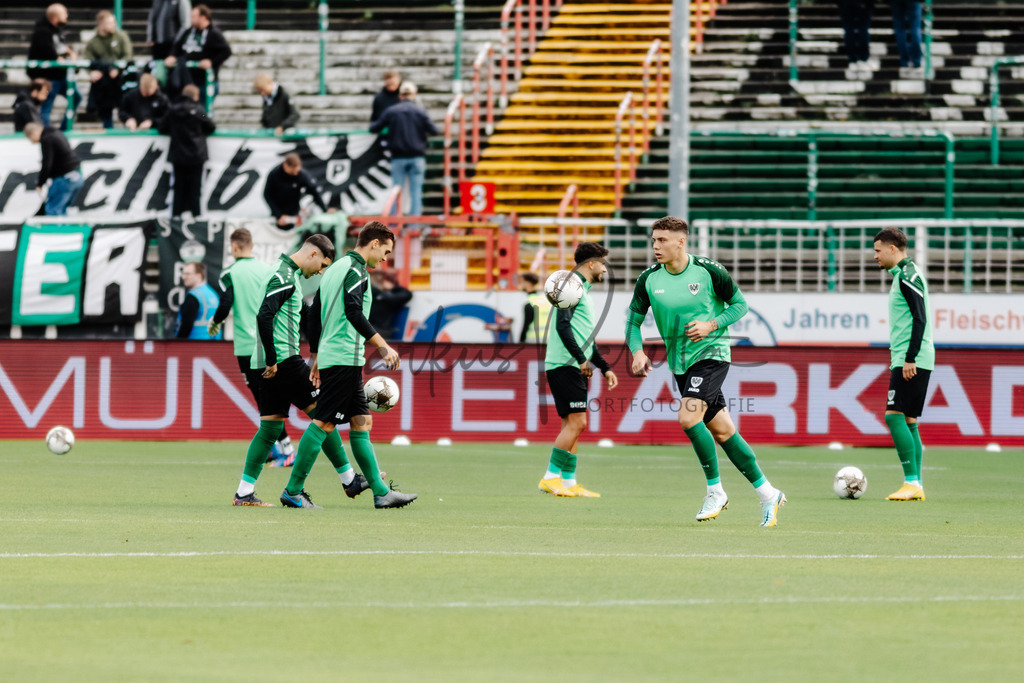 Regionalliga West, Saison 2022/2023, 13. Spieltag: SC Preußen Münster - 1. FC Düren | Regionalliga West, Saison 2022/2023, 13. Spieltag: SC Preußen Münster - 1. FC Düren am 22.10.2022 in Münster (Preußenstadion), Deutschland, Foto: sportfotografie.ms | Markus Paletta - Realisiert mit Pictrs.com
