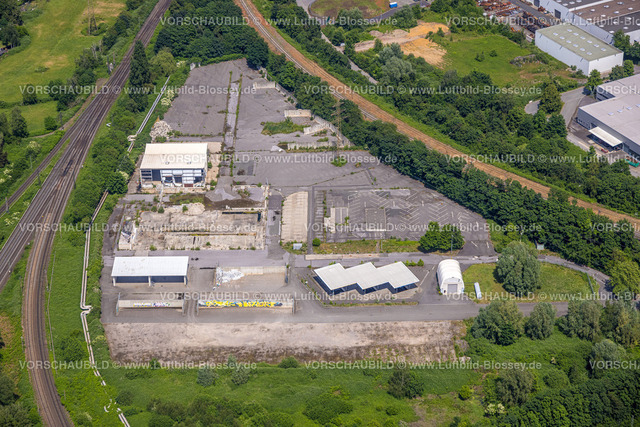 Herne220502972 | Luftbild, Baustelle Rottstraße im Gleisdreieck am Autobahnkreuz Herne, Baukau-West, Herne, Ruhrgebiet, Nordrhein-Westfalen, Deutschland