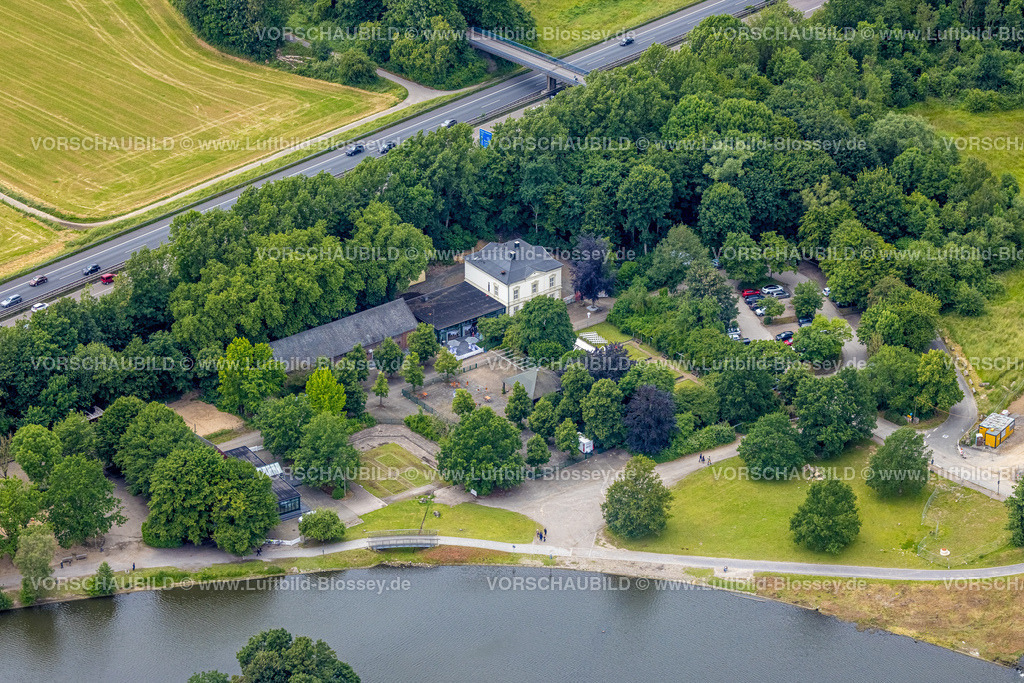 Bochum220603753 | Luftbild, Restauration am Ümminger See, Langendreer, Bochum, Ruhrgebiet, Nordrhein-Westfalen, Deutschland