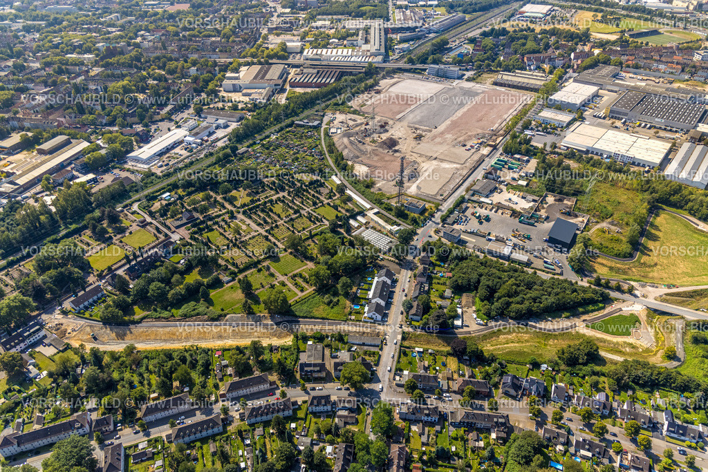 Gelsenkirchen240808923GE-Sued | Luftbild, Gewerbepark Schalke an der Hochkampstraße, Baustelle Baugebiet und Gewerbeflächen, Schalke-Nord, Gelsenkirchen, Ruhrgebiet, Nordrhein-Westfalen, Deutschland