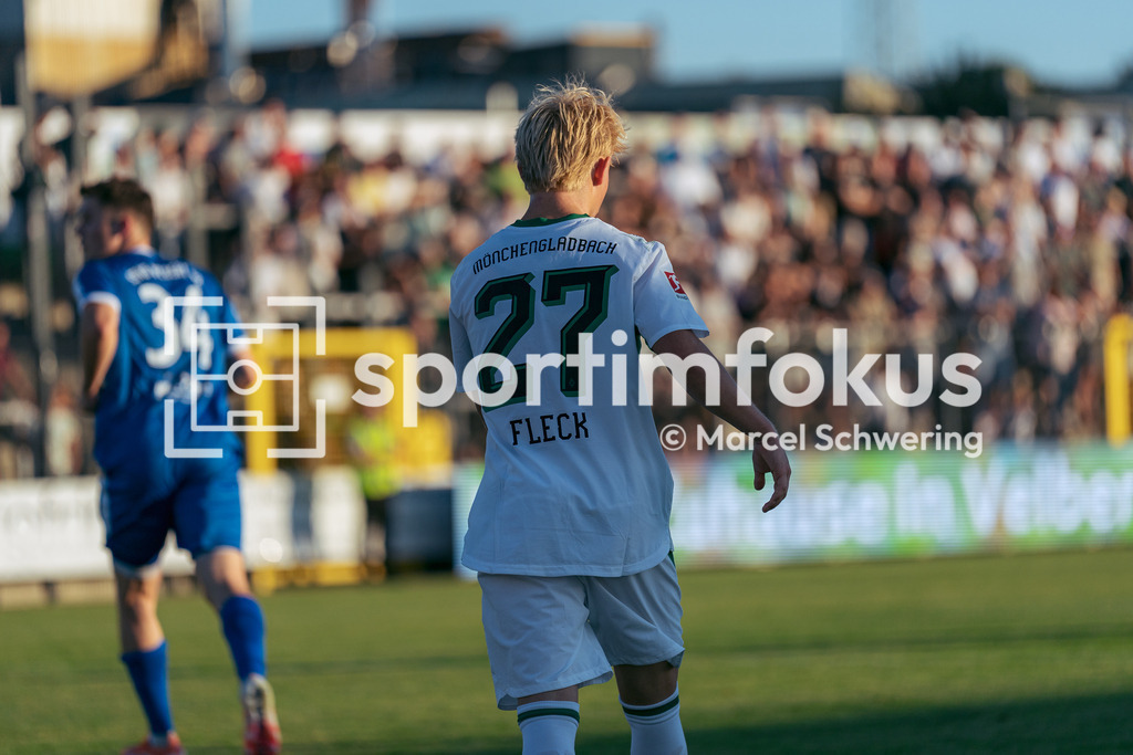 SSVg Velbert 02 – Borussia Mönchengladbach | Fritz Henri Fleck (Borussia Mönchengladbach). Testspiel zwischen der SSVg Velbert 02 und Borussia Mönchengladbach in Velbert, 12.08.2026. Endstand: 0:8. sportimfokus / Marcel Schwering - Realisiert mit Pictrs.com